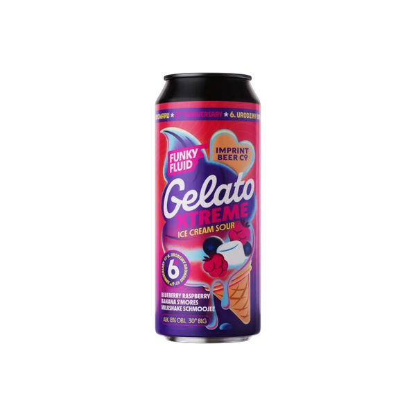 FF Gelato Xtreme :Blueberry, Raspberry, Banana, S´mores 30° 0,5L PLECH