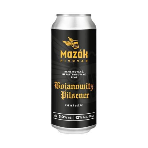 MAZAK Bojanowitz Pilsner 12° 0,5L PLECH