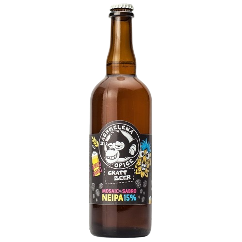 NACHMELENA OPICE NEIPA Mosaic Sabro 15° 0,75L SKLO