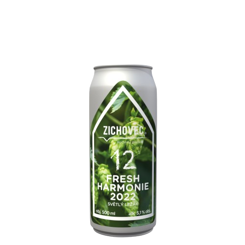 ZICHOVEC Fresh Harmonie 12° 0,5L PLECH 