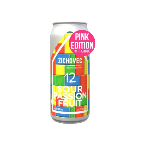 ZICHOVEC SOUR Passion fruit Pink Edition 12° 0,5L PLECH